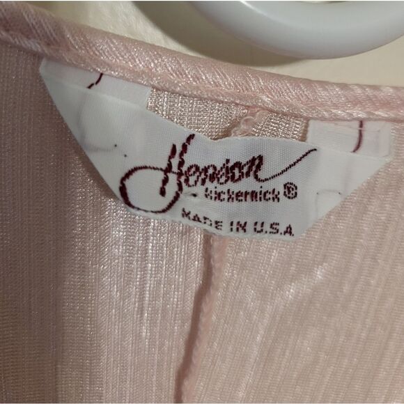 #36 Henson Kickernick Vintage Pink Nylon Long Womens Robe W/Tag, Size M - Picture 9 of 13